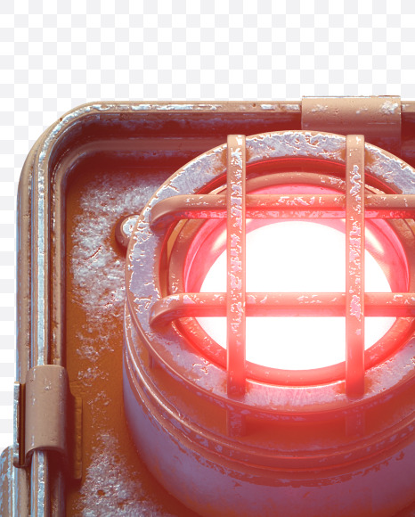 L redlight from Bunker Red Light Font on Yellow Images Creative Fonts - S28691