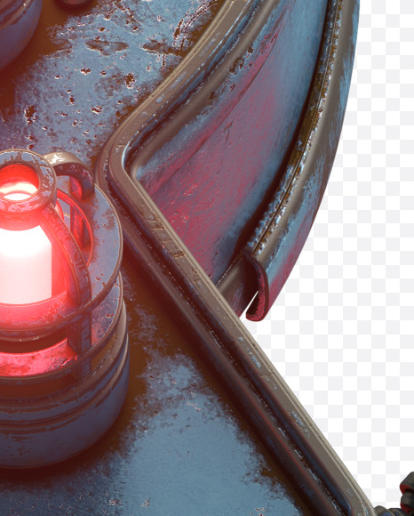 Q redlight from Bunker Red Light Font on Yellow Images Creative Fonts - S28696