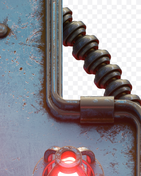 1 redlight from Bunker Red Light Font on Yellow Images Creative Fonts - S28706