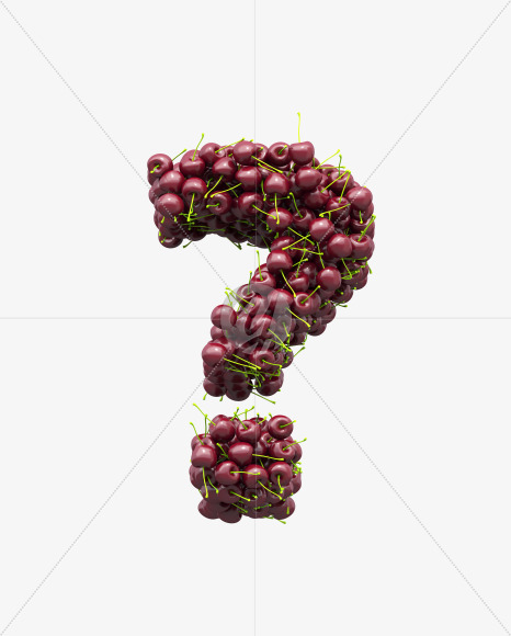 ? cherry from Cherry Font on Yellow Images Creative Fonts - S28925