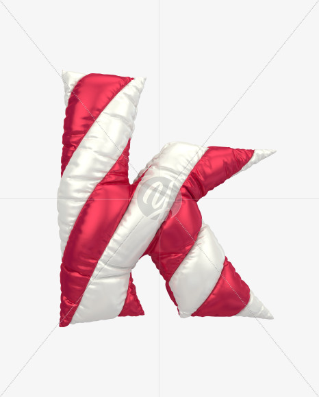 k lowercase from Christmas Balloon Font on Yellow Images Creative Fonts - S29074