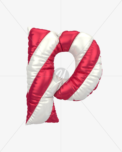 p lowercase from Christmas Balloon Font on Yellow Images Creative Fonts - S29084