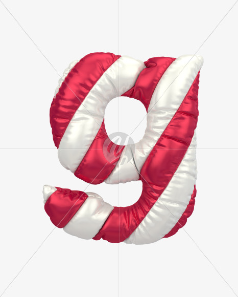 g lowercase from Christmas Balloon Font on Yellow Images Creative Fonts - S29066