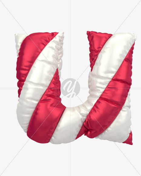 u lowercase from Christmas Balloon Font on Yellow Images Creative Fonts - S29094