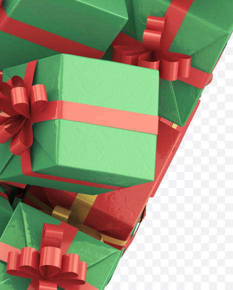 Y gift from Christmas Giftbox Font on Yellow Images Creative Fonts - S29145