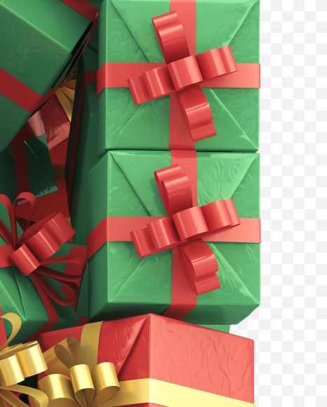 H gift from Christmas Giftbox Font on Yellow Images Creative Fonts - S29128