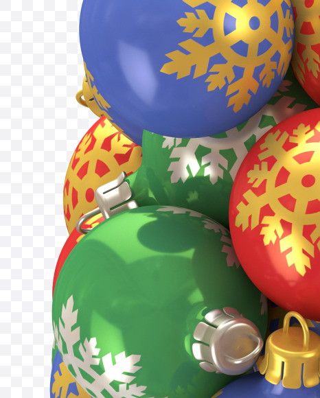 6 Toy from Christmas Toy Font on Yellow Images Creative Fonts - S29193