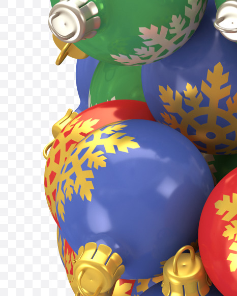 C Toy from Christmas Toy Font on Yellow Images Creative Fonts - S29164