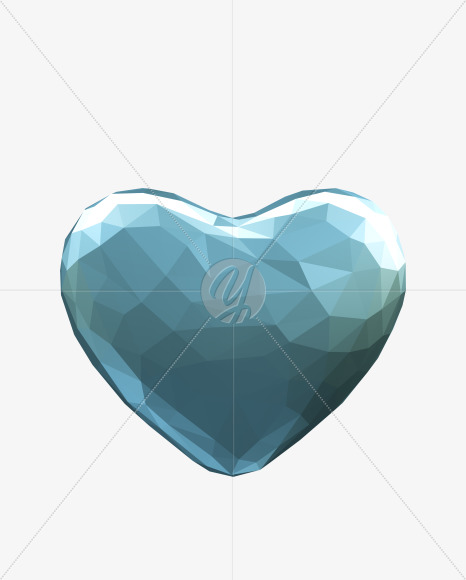 heart from Blue Turquoise Font on Yellow Images Creative Fonts - S29284