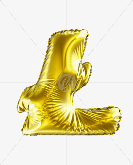 Litecoin Gold from Golden Party Font on Yellow Images Creative Fonts - S29626