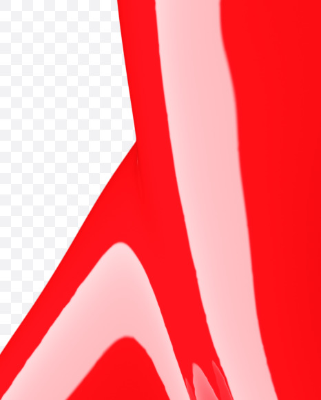 Letter X from Nail Polish Font on Yellow Images Creative Fonts - S29699