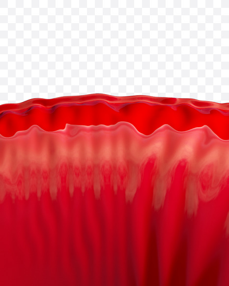 Letter O from Pool Ring Red Font on Yellow Images Creative Fonts - S29758
