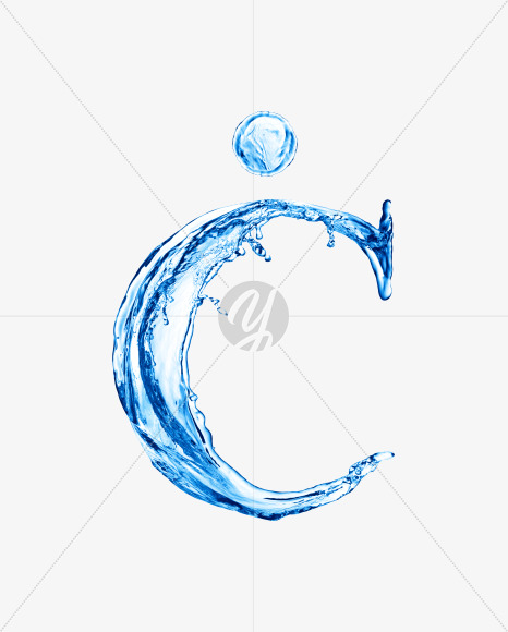 Water C4 from Water on Yellow Images Creative Fonts - S29918