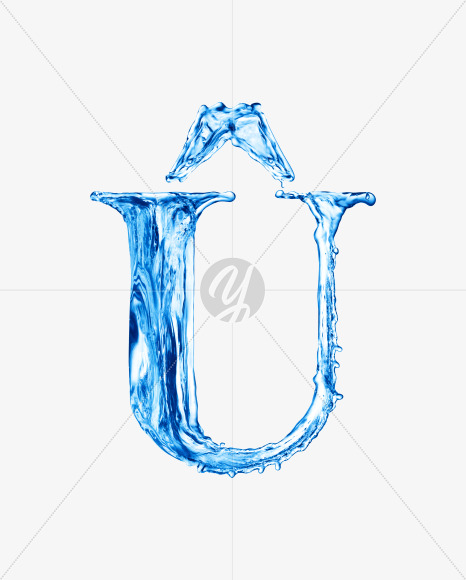 Water U3 from Water on Yellow Images Creative Fonts - S29954