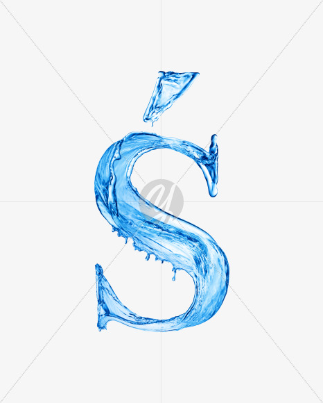 Water S1 from Water on Yellow Images Creative Fonts - S29948