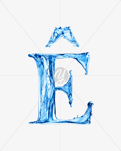 Water E4 from Water on Yellow Images Creative Fonts - S29923