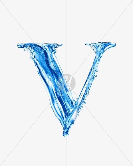 Water V uppercase