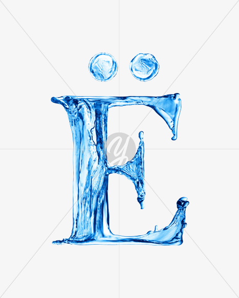 Water E5 from Water on Yellow Images Creative Fonts - S29924