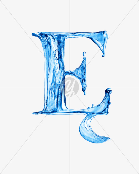 Water E8 from Water on Yellow Images Creative Fonts - S29926