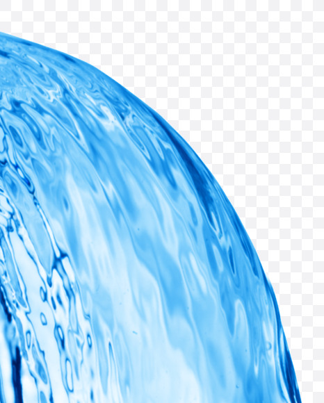 Water o lowercase from Water on Yellow Images Creative Fonts - S29864