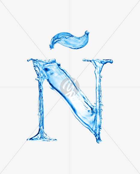 Water N1 from Water on Yellow Images Creative Fonts - S29939