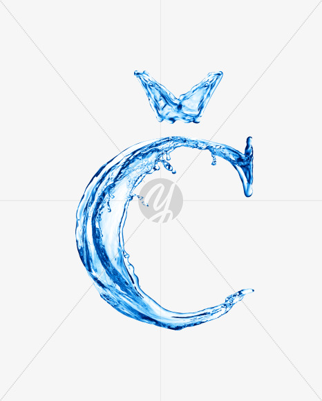 Water C5 from Water on Yellow Images Creative Fonts - S29919