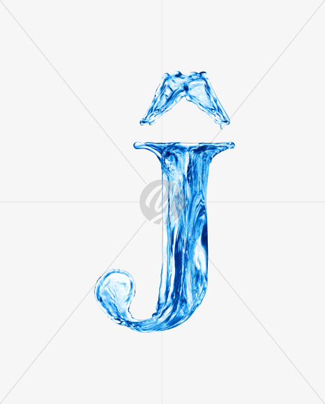 Water J1 from Water on Yellow Images Creative Fonts - S29938