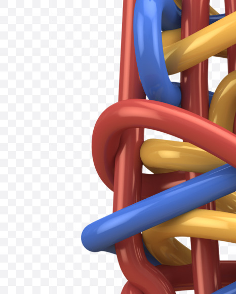 l lowercase from Color Wires Font on Yellow Images Creative Fonts - S30086