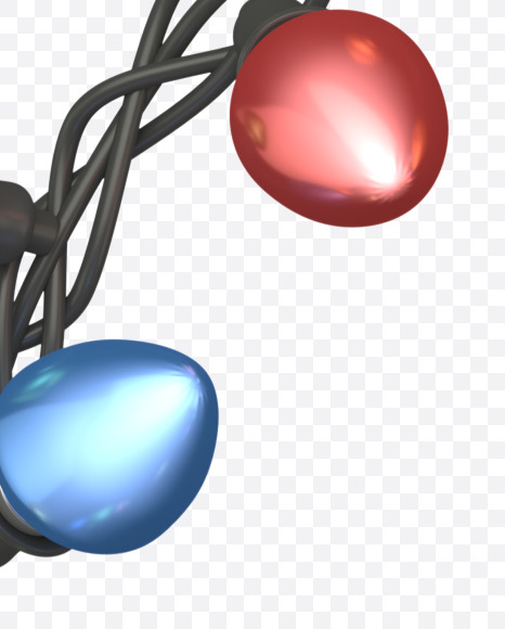 Q uppercase from Color Garland Font on Yellow Images Creative Fonts - S30162