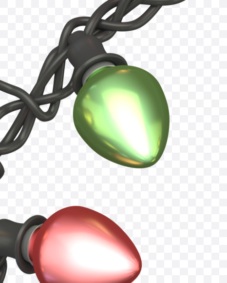 m lowercase from Color Garland Font on Yellow Images Creative Fonts - S30155