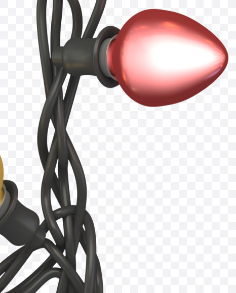 G uppercase from Color Garland Font on Yellow Images Creative Fonts - S30142