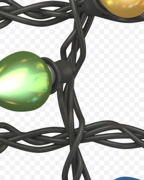 euro from Color Garland Font on Yellow Images Creative Fonts - S30195