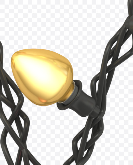 V uppercase from Color Garland Font on Yellow Images Creative Fonts - S30172