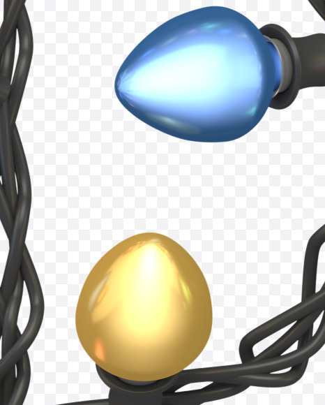 $ from Color Garland Font on Yellow Images Creative Fonts - S30193