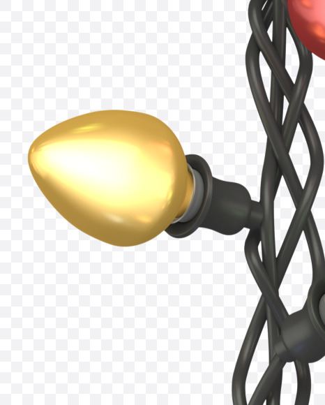 T uppercase from Color Garland Font on Yellow Images Creative Fonts - S30168