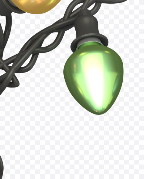 p lowercase from Color Garland Font on Yellow Images Creative Fonts - S30161