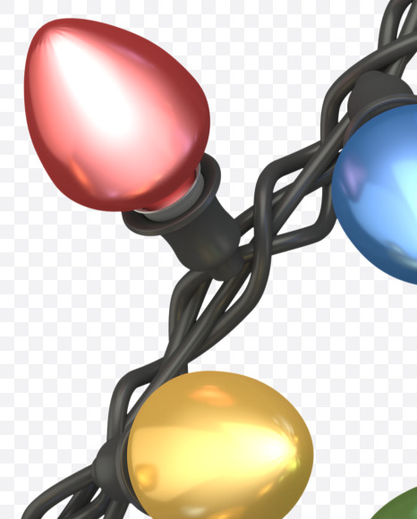 4 from Color Garland Font on Yellow Images Creative Fonts - S30185