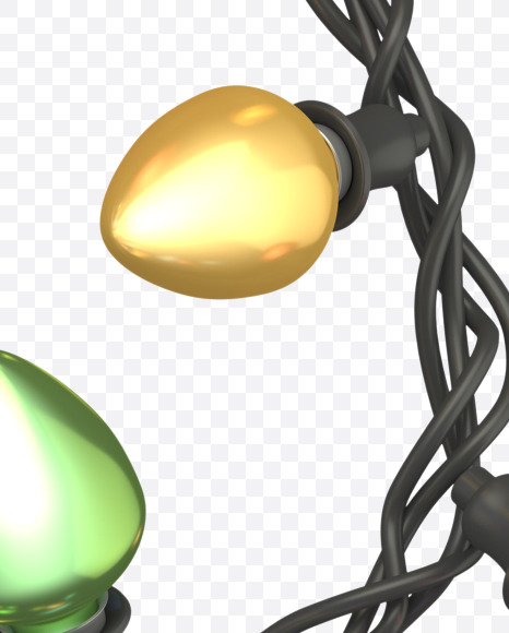 g lowercase from Color Garland Font on Yellow Images Creative Fonts - S30143