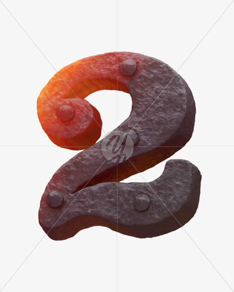 Iron 2 from Forged Iron Font on Yellow Images Creative Fonts - S30289