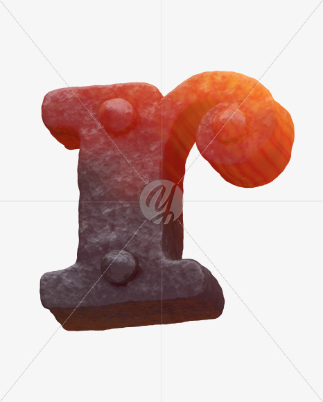 Iron r lowercase from Forged Iron Font on Yellow Images Creative Fonts - S30271