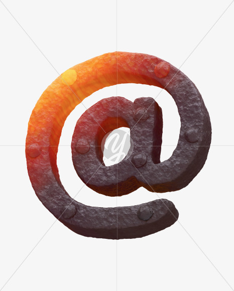 Iron @ from Forged Iron Font on Yellow Images Creative Fonts - S30301