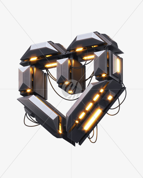 Heart futuristic