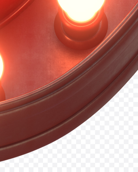 I uppercase from Hot Light Font on Yellow Images Creative Fonts - S30486