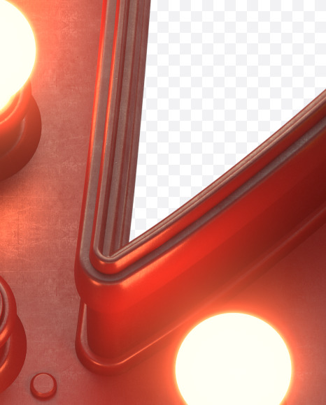 v lowercase from Hot Light Font on Yellow Images Creative Fonts - S30513