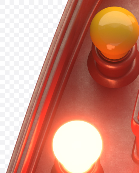 b lowercase from Hot Light Font on Yellow Images Creative Fonts - S30473