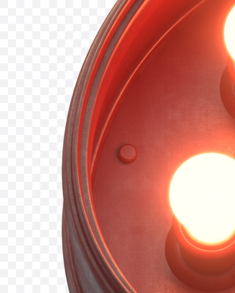 A uppercase from Hot Light Font on Yellow Images Creative Fonts - S30470