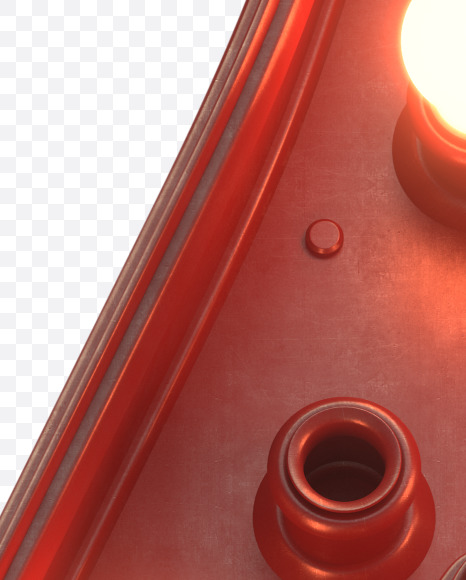 P uppercase from Hot Light Font on Yellow Images Creative Fonts - S30500