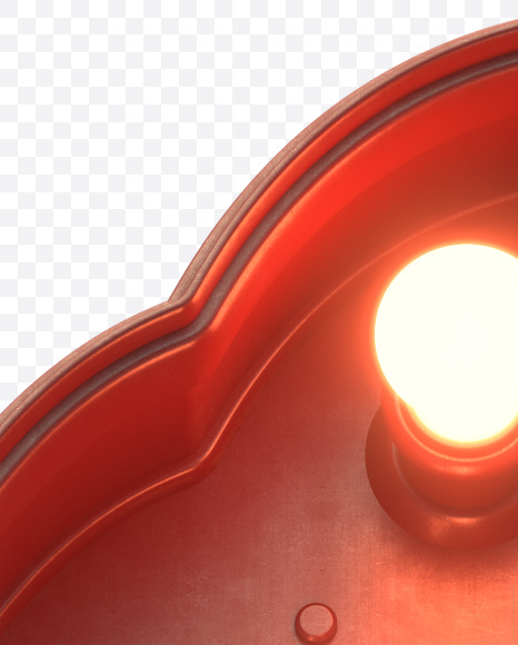 o lowercase from Hot Light Font on Yellow Images Creative Fonts - S30499