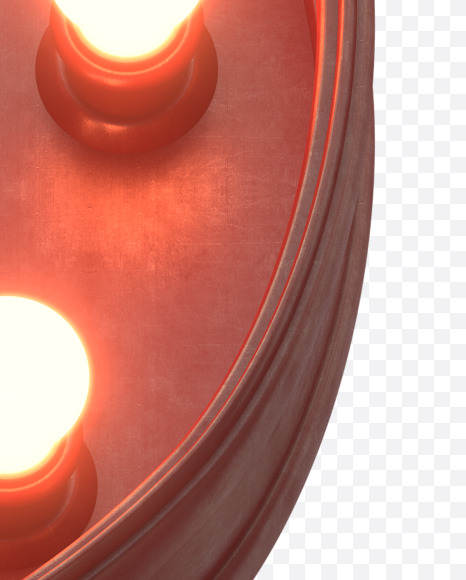 3 from Hot Light Font on Yellow Images Creative Fonts - S30524