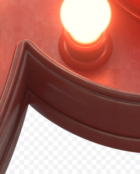 p lowercase from Hot Light Font on Yellow Images Creative Fonts - S30501